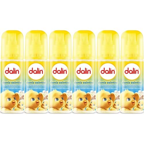 Dalin Bebek Kolonyası 150ML Deniz Esintisi (Bergomat-Zambak-Misk Kokulu) (6 Lı Set)