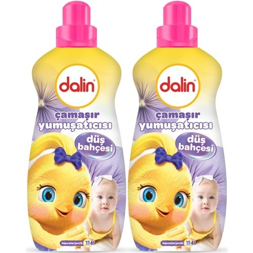 Dalin Çamaşır Yumuşatıcı 1500ML Düş Bahçesi (2 Li Set) (Bebeklere Özel)