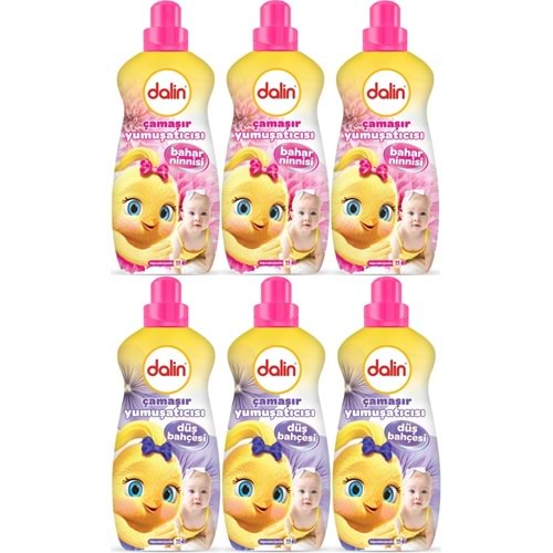 Dalin Çamaşır Yumuşatıcı 1500ML Bahar Ninnisi + 1500ML Düş Bahçesi (Karma 6 Lı Set)
