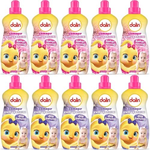 Dalin Çamaşır Yumuşatıcı 1500ML Bahar Ninnisi + 1500ML Düş Bahçesi (Karma 10 Lu Set)
