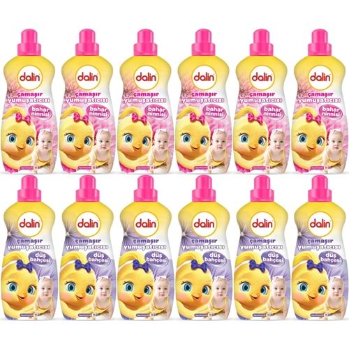 Dalin Çamaşır Yumuşatıcı 1500ML Bahar Ninnisi + 1500ML Düş Bahçesi (Karma 12 Li Set)