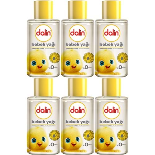 Dalin Bebek Yağı 50ML Klasik Mini (6 Lı Set)