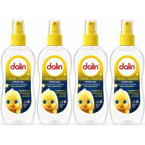 Dalin Bebek Yağı 200ML Sprey Rahat ve Mutlu (4 Lü Set)