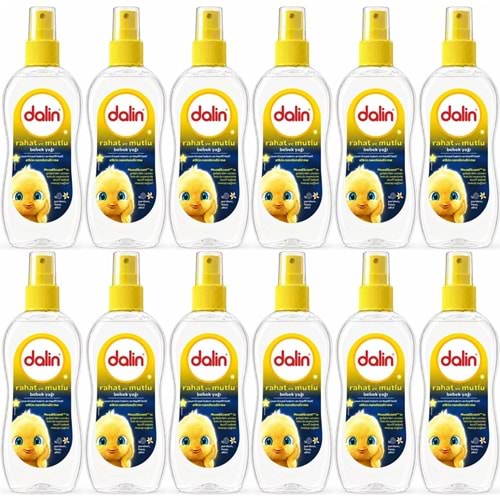 Dalin Bebek Yağı 200ML Sprey Rahat ve Mutlu (12 Li Set)