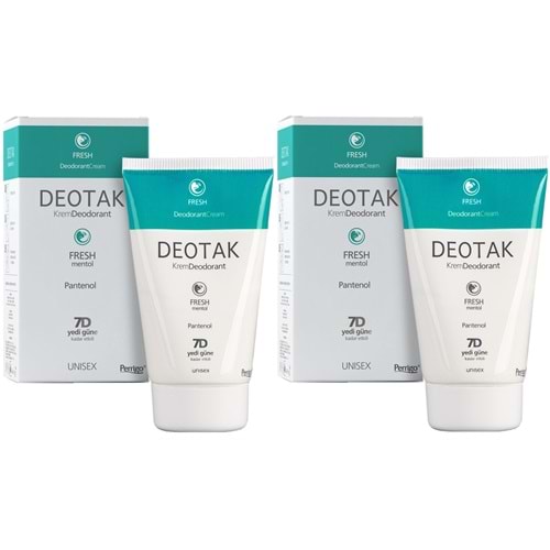 Deotak Krem Deodorant Unisex 35ML Fresh (Mentol) (2 Li Set)