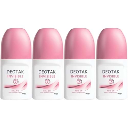 Deotak Roll-On 35ML Invısıble (Women/Kadın) (4 Lü Set)