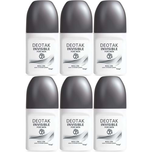Deotak Roll-On 35ML Invısıble (Formen/Erkek) (6 Lı Set)