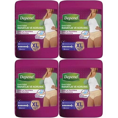 Depend Emici Külot Yetişkin Bezi XL Extra Büyük 36 Adet