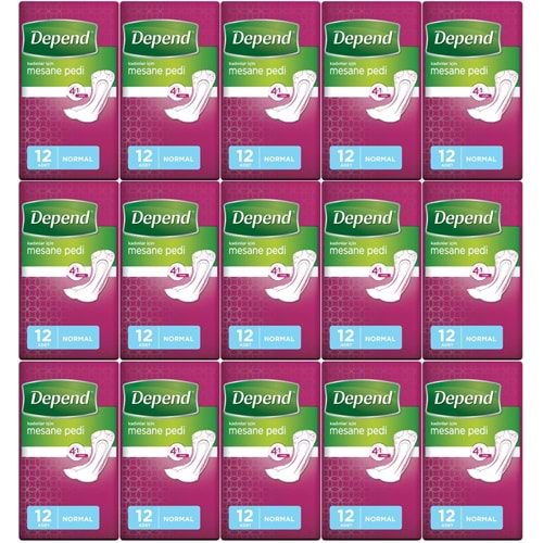 Depend Mesane Pedi Kadın Normal 180 Adet