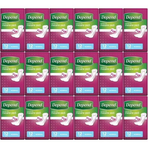 Depend Mesane Pedi Kadın Normal 216 Adet