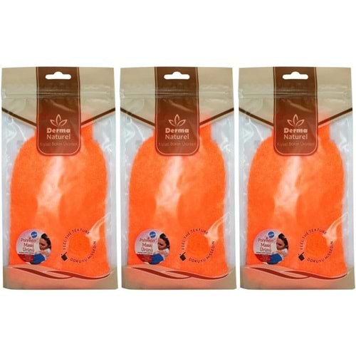 Derma Naturel Banyo Eldiveni Renkli MS-05 (3 Lü Set)