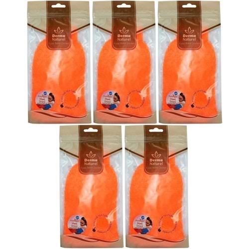 Derma Naturel Banyo Eldiveni Renkli MS-05 (5 Li Set)