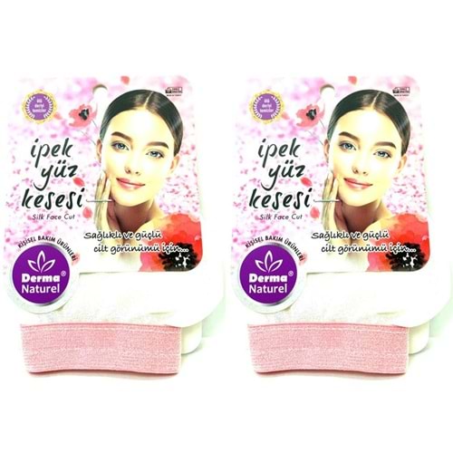 Derma Naturel İpek Yüz Kesesi MS-31 (2 Li Set)