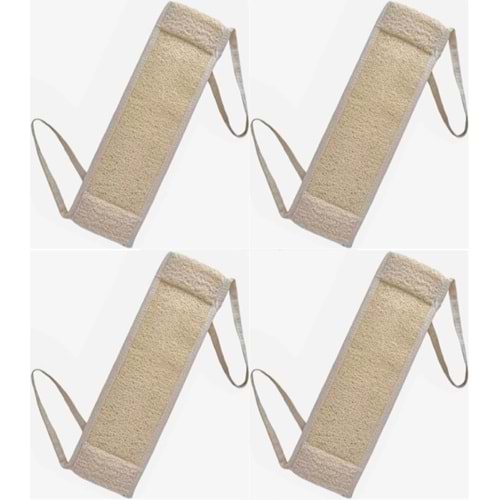 Derma Naturel Loofah İpli Kemer (Kabak) MS-12 (4 Lü Set)