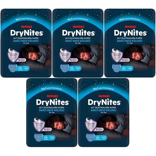 Drynites Emici Gece Külodu/Külot Bez Erkek 13+ Yaş (48-60KG) X Large 100 Adet Mega Pk (5PK*20)