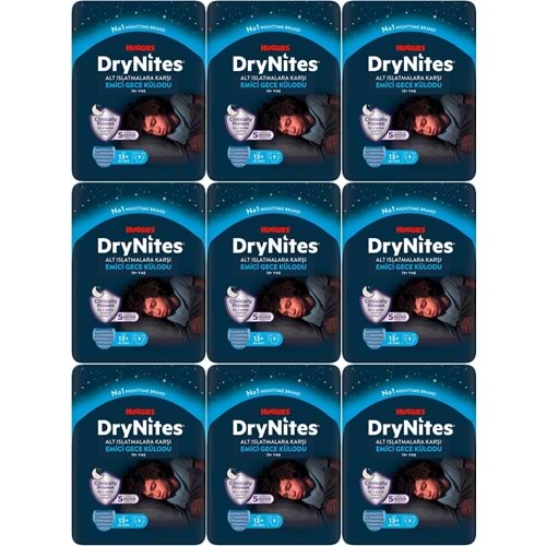 Drynites Emici Gece Külodu/Külot Bez Erkek 13+ Yaş (48-60KG) X Large 81 Adet (9PK*9)