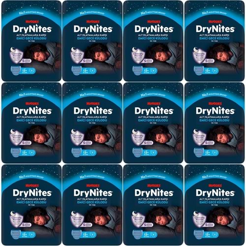 Drynites Emici Gece Külodu/Külot Bez Erkek 13+ Yaş (48-60KG) X Large 108 Adet (12PK*9)