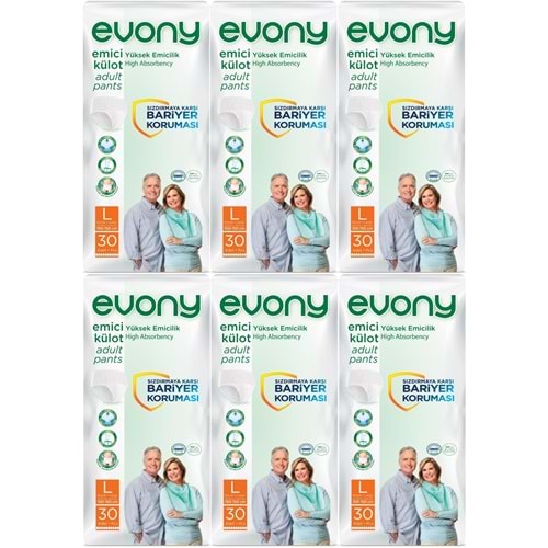 Evony Yetişkin Bezi Emici Külot L - Büyük - Large 180 Adet
