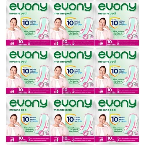 Evony Günlük Mesane Pedi Yoğun 90 Adet (9PK*10)