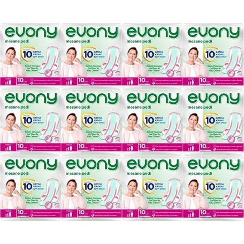 Evony Günlük Mesane Pedi Yoğun 120 Adet (12PK*10)