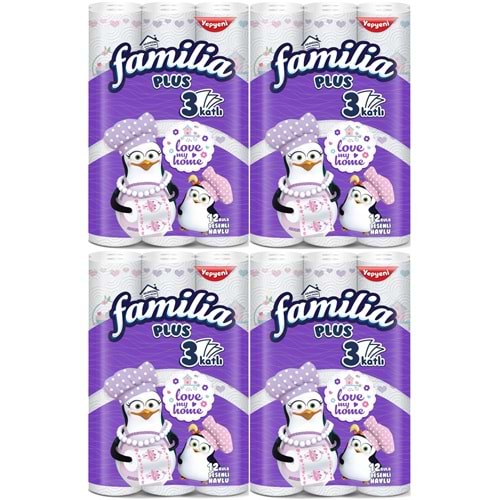 Familia Kağıt Havlu Plus Desenli 48 Li Pk (3 Katlı) (4PK*12) Love My Home