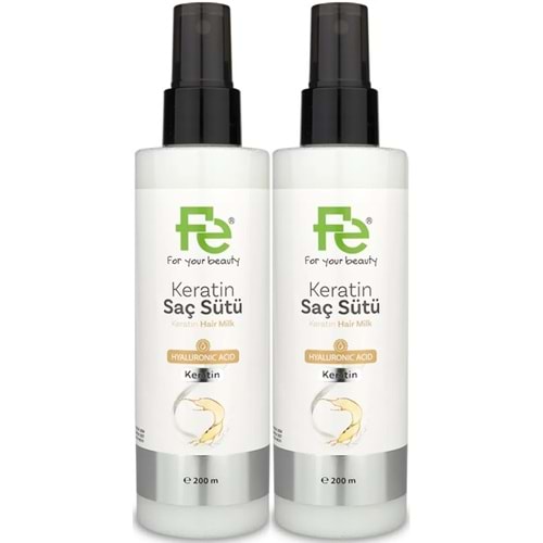 Fe Keratin Saç Sütü 200ML (2 Li Set)