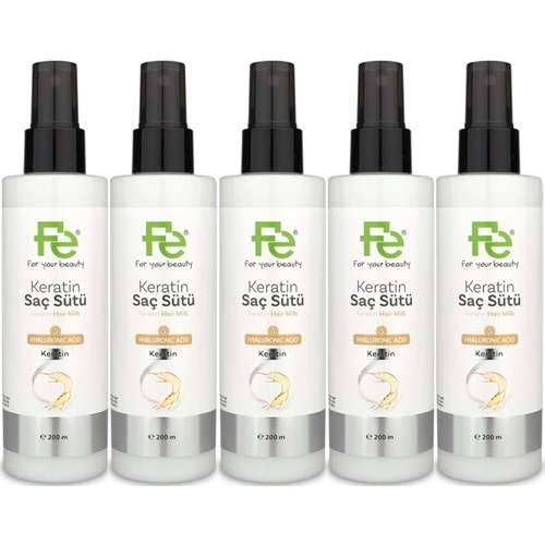 Fe Keratin Saç Sütü 200ML (5 Li Set)
