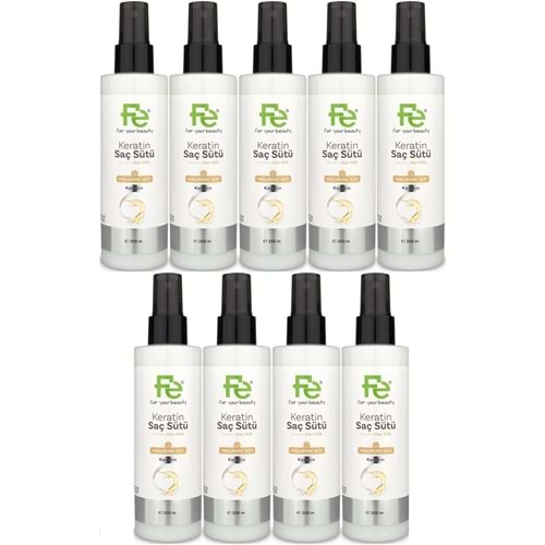 Fe Keratin Saç Sütü 200ML (9 Lu Set)