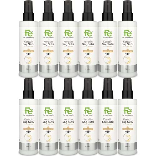 Fe Keratin Saç Sütü 200ML (12 Li Set)
