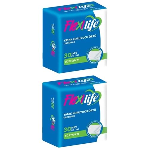 Flexi Life Yetişkin Alt Açma Yatak Koruyucu Örtü 60*90CM Klasik 60 Adet (2PK*30)