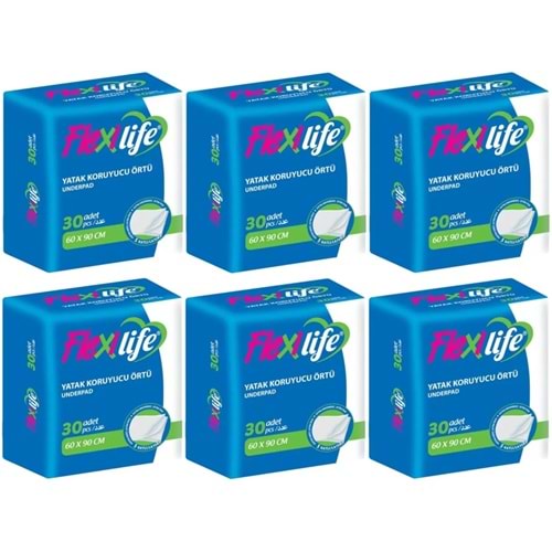Flexi Life Yetişkin Alt Açma Yatak Koruyucu Örtü 60*90CM Klasik 180 Adet (6PK*30)