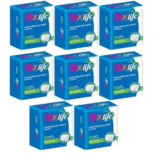 Flexi Life Yetişkin Alt Açma Yatak Koruyucu Örtü 60*90CM Klasik 240 Adet (8PK*30)