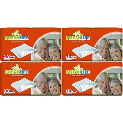 FreshLife Yetişkin Yatak Koruyucu 60*90CM 120 Adet (4PK*30)