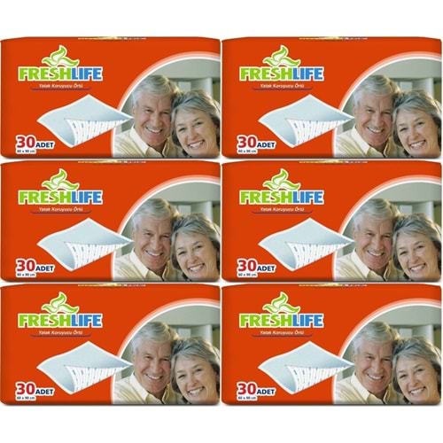 FreshLife Yetişkin Yatak Koruyucu 60*90CM 180 Adet (6PK*30)