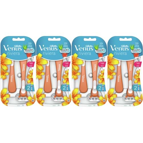 Gillette Venus Riviera Kullan At Kadın Tıraş Bıçağı 8 Li Set (4PK*2)