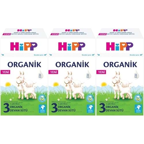 Hipp Organik Keçi Sütü Bazlı Devam Sütü 400GR No:3 (12.Aydan İtibaren) (3 Lü Set)