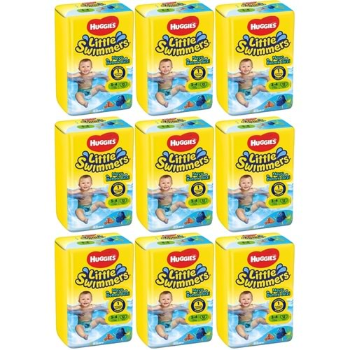 Huggıes Little Swımmers Mayo Bebek Bezi 3-4 Beden 7-15 KG 108 Adet 9PK*12