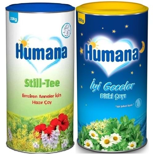 Humana Still Tee Çay 200GR Emziren - İyi Geceler Çayı 200GR (Avantaj Pk Karma 2 Li Set)