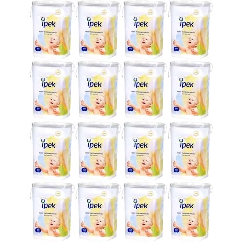 İpek Bebek Temizleme Pamuğu 960 Adet (16Pk*60)