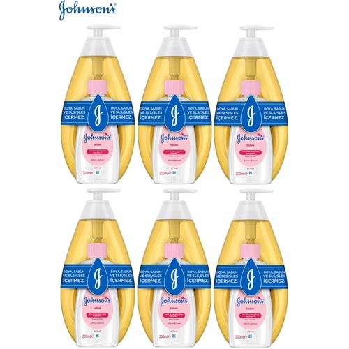 Johnsons Baby Bebek Şampuanı Klasik 750Ml+Bebek Yağı 200Ml (6 Lı Set)