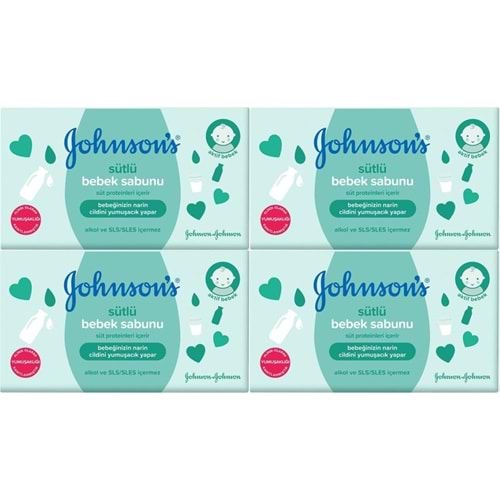 Johnsons Baby Bebek Sabunu 90Gr Sütlü (4 Lü Set)