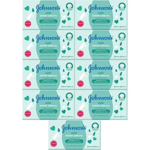 Johnsons Baby Bebek Sabunu 90Gr Sütlü (9 Lu Set)
