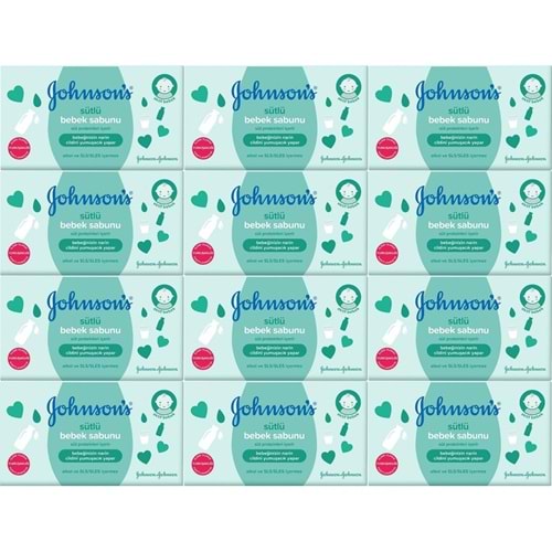 Johnsons Baby Bebek Sabunu 90Gr Sütlü (12 Li Set)