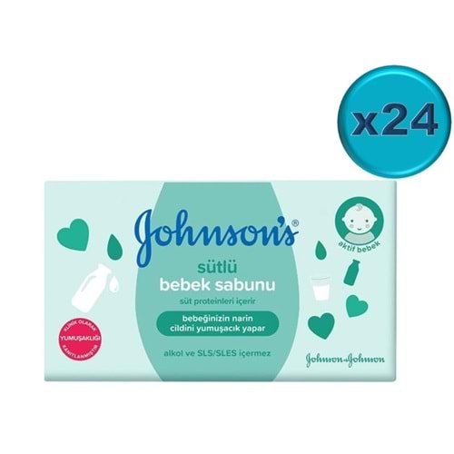 Johnsons Baby Bebek Sabunu 90Gr Sütlü (24 Lü Set)