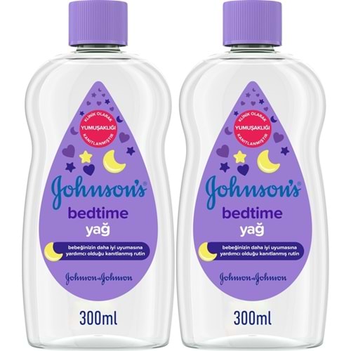 Johnsons Baby Bebek Yağı 300ML Bedtime (Uyku Rutini) (2 Li Set)