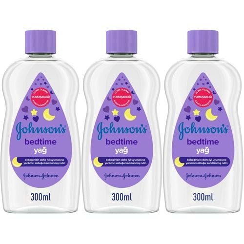 Johnsons Baby Bebek Yağı 300ML Bedtime (Uyku Rutini) (3 Lü Set)