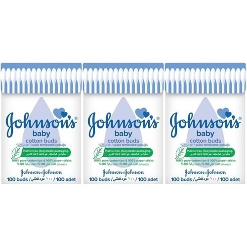 Johnsons Baby Kulak Temizleme Çubuğu 100 Adet (3 Lü Set)