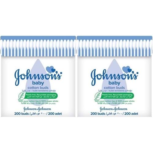 Johnsons Baby Kulak Temizleme Çubuğu 200 Adet (2 Li Set)