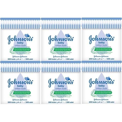 Johnsons Baby Kulak Temizleme Çubuğu 200 Adet (6 Lı Set)