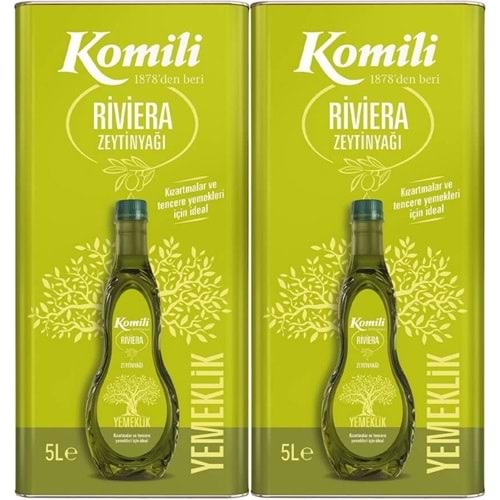 Komili Zeytinyağı 10LT Riviera (Teneke) (2PK*5LT)